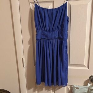 Elegant Blue Sleeveless Dress